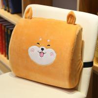 敬平汽车腰靠垫腰枕靠垫办公室腰靠护腰座椅靠背垫抱枕靠枕孕妇大靠背 柴犬 32*35cm(有绑带+可拆洗)收藏加购 平