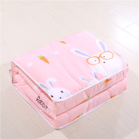 敬平抱枕被子两用靠垫被沙发办公室午休靠枕头被空调汽车腰枕床头靠背 红色 幸福小兔 40X40展开105X150 平