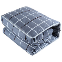 敬平北欧棉抱枕被子两用汽车沙发靠垫被办公室靠枕头午休折叠被 简欧 被套可拆大号重约3.2斤 展开被140×18 平