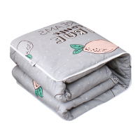 敬平北欧棉抱枕被子两用汽车沙发靠垫被办公室靠枕头午休折叠被 柠檬心语 被套可拆大号重约3.2斤 展开被140× 平