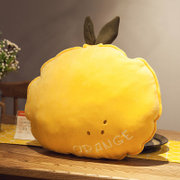 敬平卡通水果抱枕办公室护腰靠垫客厅沙发床上靠枕汽车卧室腰靠枕可爱 黄色橘子51cm 见详情 平