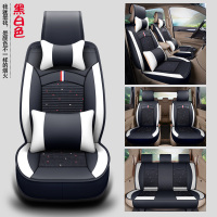 敬平宝骏730五菱宏光S/S1长安凌轩a800专用七座汽车座套四季全包坐垫 六/七座豪华黑白(普通头抱枕) 平