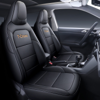 敬平大众tcross座套途铠专用全包四季通用汽车坐垫T-cross途凯坐垫套 T-cross专用 全皮黑色黑线标 平