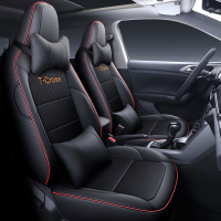 敬平大众tcross座套途铠专用全包四季通用汽车坐垫T-cross途凯坐垫套 T-cross专用 网格黑色红线豪 平