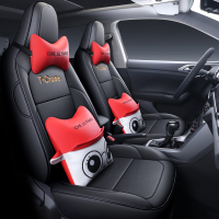 敬平大众tcross座套途铠专用全包四季通用汽车坐垫T-cross途凯坐垫套 T-cross专用 全皮黑色黑线卡 平