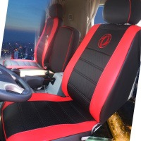 敬平坐垫东风天锦座套KR VR 160 180 天龙多利卡D5 D6 d9货车专用 黑红双翼豪华版 平