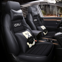 敬平坐垫适用于本田CRV座套全包专用汽车坐垫2020款crv座垫四季通用座椅套 17-20款透气网卡通版 平