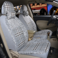 敬平抱枕/腰靠-昌河铃木新老款北斗星 E+ 北斗星x5 1.0 1.4专用汽车四季布艺座套 亚麻灰色 平专车专用座套