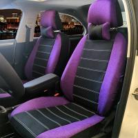 敬平坐垫昌河铃木新老款北斗星 E+ 北斗星x5 1.0 1.4专用汽车四季布艺座套 全亚麻[紫黑] 平