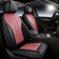 敬平坐垫别克2020款君威朗英朗专用皮坐垫君越昂科威汽车座套包座椅套 原车线条纹路定做[标准版--黑粉色] 