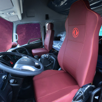 敬平东风天龙专用座套KL VL 启航版 旗舰版大货车重卡四季全包坐垫套 酒红色 平