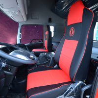 敬平东风天龙专用座套KL VL 启航版 旗舰版大货车重卡四季全包坐垫套 黑红色 平