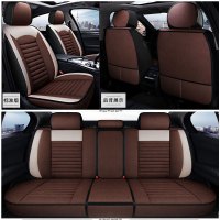 敬平坐垫大众老款菠萝POLO波罗劲情三厢两厢专用座垫汽车座套全包坐垫布艺 YD-01 标准版 咖啡色(无头枕腰 