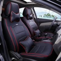 敬平北京现代瑞纳悦纳悦动雅绅特朗动途胜伊兰特专用汽车座套四季全包 富贵黑色红边 平坐垫