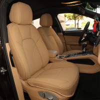 敬平保时捷卡宴坐垫 macan 帕拉梅拉718专用四季汽车座垫座套 [卢克索米 太空皮] 平