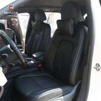 敬平保时捷卡宴坐垫 macan 帕拉梅拉718专用四季汽车座垫座套 [神秘黑 小皮] 平