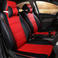 敬平北汽E系列E130E150座套专车专用皮U坐套全包汽车座垫套四季通用 黑红拼接 平