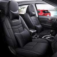 敬平日产2020款新奇骏坐垫四季全包汽车14-19新奇骏专用座套皮座椅套 豪华版-全黑色 平