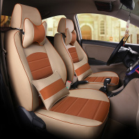 敬平江铃宝典长城风骏5/7域虎3/5庆铃皮卡车专用汽车座套全包四季坐垫 都市米粽豪华版 平