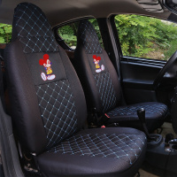 敬平全包fo比亚迪f0专车专用比亚迪F3byd f0 座套四季通用FO汽车坐垫 米奇黑蓝 平