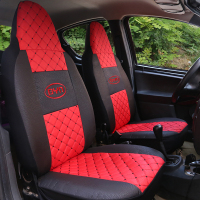 敬平全包fo比亚迪f0专车专用比亚迪F3byd f0 座套四季通用FO汽车坐垫 车标黑红 平