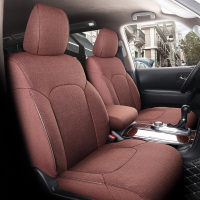 敬平新款日产途乐Y62专用亚麻布艺汽车座套别克GL8七座全包四季坐垫 七座标准版-魅力咖 平