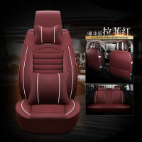 敬平皮卡车坐套长城风骏5江铃宝典福田中兴萨普四季专用全包汽车座套 ck豪华版-拉菲红 平专车专用座套