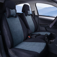 敬平雪铁龙c4l新爱丽舍c4世嘉c2/世嘉专用汽车座套全包四季亚麻坐垫套 升级款深灰 平