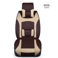 敬平五菱宏光S3座套S1四季荣光V全包风光330宝骏730汽车坐垫七专用皮 正副2座全皮-咖啡色 平