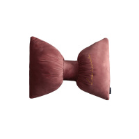 敬平北欧丝绒汽车坐垫四季通用座套网红全包围座垫车改装专用汽车 藕粉色丝绒刺绣头枕 平