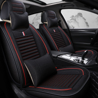 敬平汽车座套宝骏730五菱宏光S1/S3长安欧诺七座专用坐垫四季通用全包 七座豪华版[黑色] 平