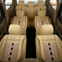 敬平东风风行菱智M3/V3/M5风行S500EV景逸X6座套全包汽车专用七座坐垫 七座标准版[温馨米]坐垫