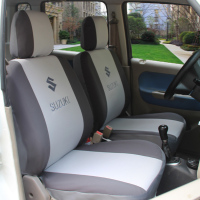 敬平昌河铃木北斗星汽车座套 全包座套四季通用 北斗星专车专用座椅套 北斗星--深浅灰色绣车标坐垫