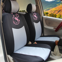 敬平昌河铃木北斗星汽车座套 全包座套四季通用 北斗星专车专用座椅套 北斗星--黑灰色KT猫坐垫