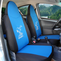 敬平比亚迪f0座套专车专用 F0汽车座套四季全包围布艺坐套 f0座椅套 F0 史努比--黑蓝色 平坐垫