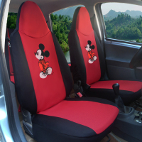 敬平比亚迪f0座套专车专用 F0汽车座套四季全包围布艺坐套 f0座椅套 F0 米奇--黑红色 平坐垫