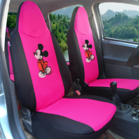 敬平比亚迪f0座套专车专用 F0汽车座套四季全包围布艺坐套 f0座椅套 F0 米奇--玫红色 平坐垫