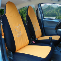 敬平比亚迪f0座套专车专用 F0汽车座套四季全包围布艺坐套 f0座椅套 F0 史努比--黑黄色 平坐垫
