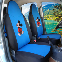 敬平比亚迪f0座套专车专用 F0汽车座套四季全包围布艺坐套 f0座椅套 F0 米奇--黑蓝色 平坐垫
