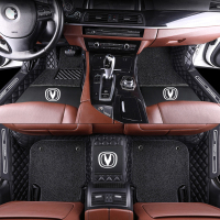 敬平适用长安cs75plus脚垫长安cs55脚垫cs15长安cs35脚垫汽车全大包围 [双层款](长安标)黑色+黑色脚垫