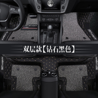 敬平专用于汽传奇传祺gs4/ga4/gs5/gs3/gm8/gs8gs7专用全包围汽车脚垫 双层翻遍包门槛豪华版[黑脚垫