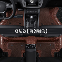 敬平专用于汽传奇传祺gs4/ga4/gs5/gs3/gm8/gs8gs7专用全包围汽车脚垫 双层翻遍包门槛豪华版[咖脚垫