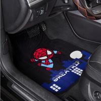 敬平漫威汽车四季通用款易清洗可爱潮牌车载绒面防滑地毯式 城市蜘蛛侠脚垫(五件套)脚垫