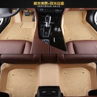 敬平广汽传祺gs4 GS5 gs7 gs8 GS3 ga6 ga4 gm6gm8全包围木纹汽车脚垫 橡木米色+纯米丝脚垫