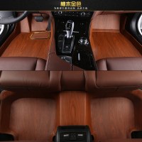 敬平广汽传祺gs4 GS5 gs7 gs8 GS3 ga6 ga4 gm6gm8全包围木纹汽车脚垫 七座双层地毯款(脚垫
