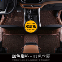 敬平2020款吉利远景x6脚垫全包围远景x6suv专用汽车大包围装饰用品19 [双层款]咖色脚垫+咖色丝圈脚垫