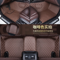 敬平2018款吉利远景x1/x3/s1汽车脚垫全大包围专用16-19年新远景x3/s1 咖色脚垫
