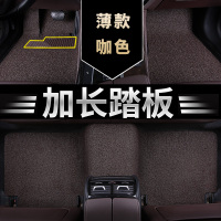 敬平汽车脚垫丝圈可裁剪 专车专用定制车脚垫易清洗脚踏垫通用车地毯 [薄款15毫米*五座专用]咖色