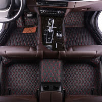 敬平比亚迪BYD秦PRO新能源秦80/100宋PRO唐DM/E5E6专用全包围汽车脚垫 普通款:黑色红线绗绣