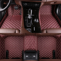 敬平广汽传祺gs8脚垫全包围7座专用GS8原厂地垫5五坐七座2020款19 17 脚垫七座[单层-酒红色]
